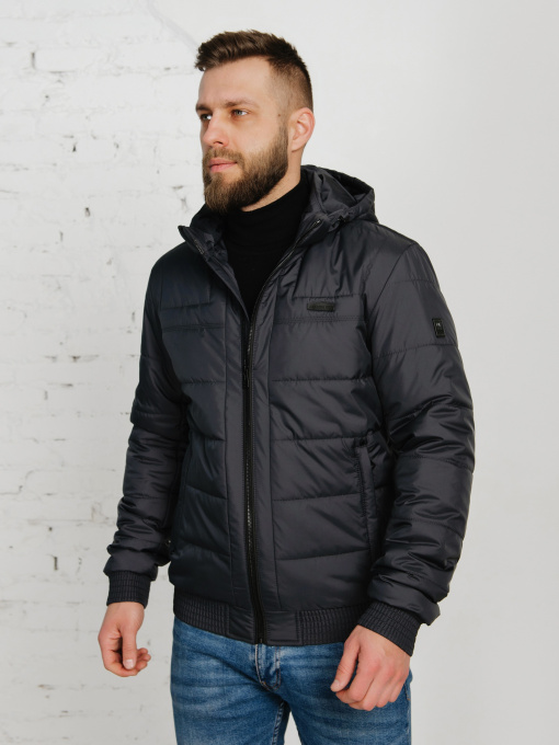 Чоловіча демісезонна куртка модель 89-graphite Фото