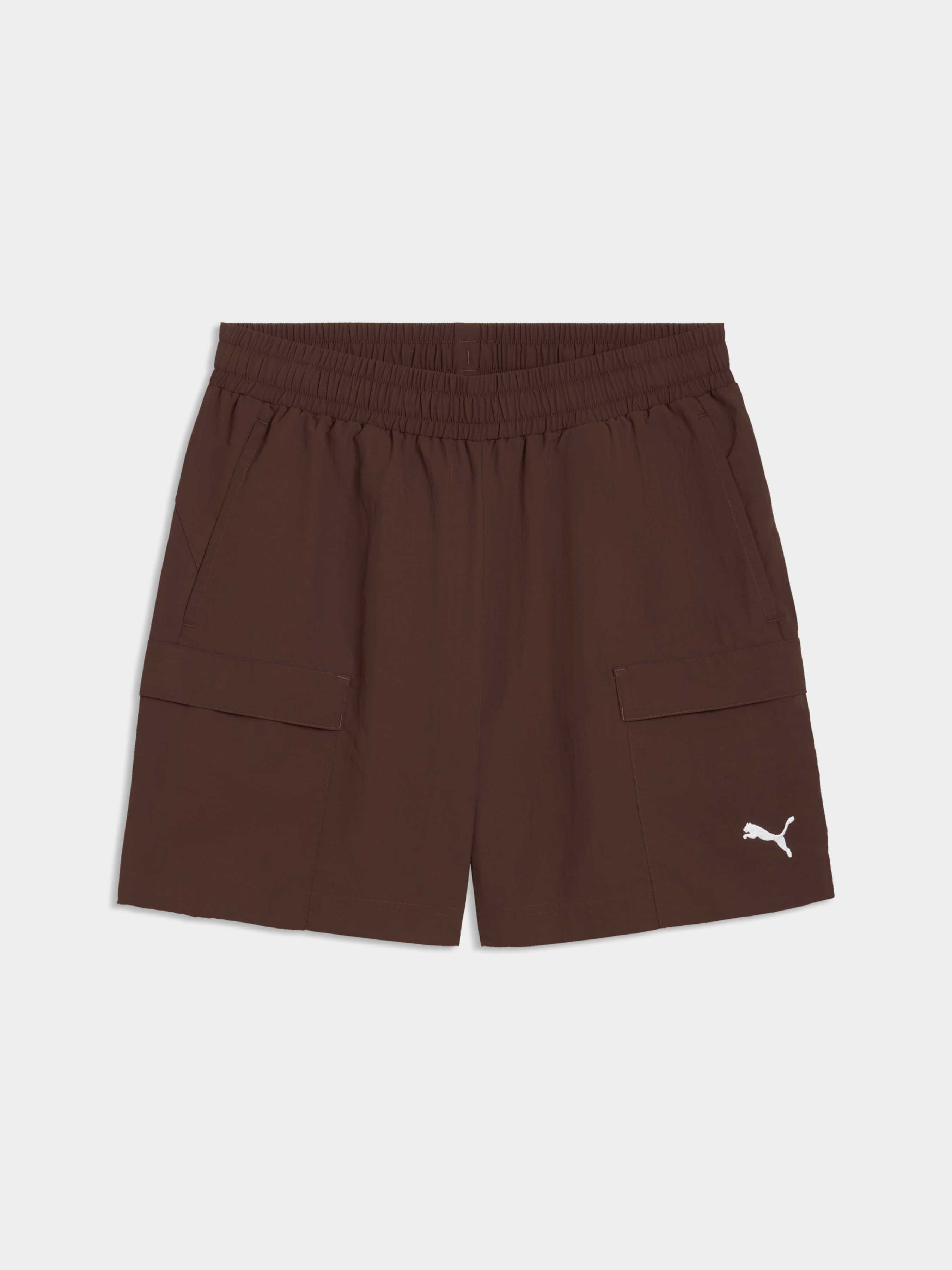 Чоловічі Повсякденні шорти PUMA Wardrobe Ess Cargo Shorts (629656_31) колір коричневий, матеріал комбінований верх