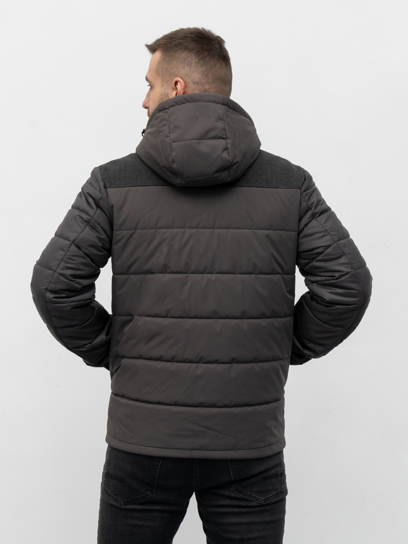 Чоловіча демісезонна куртка модель 109-DVL-GR Фото