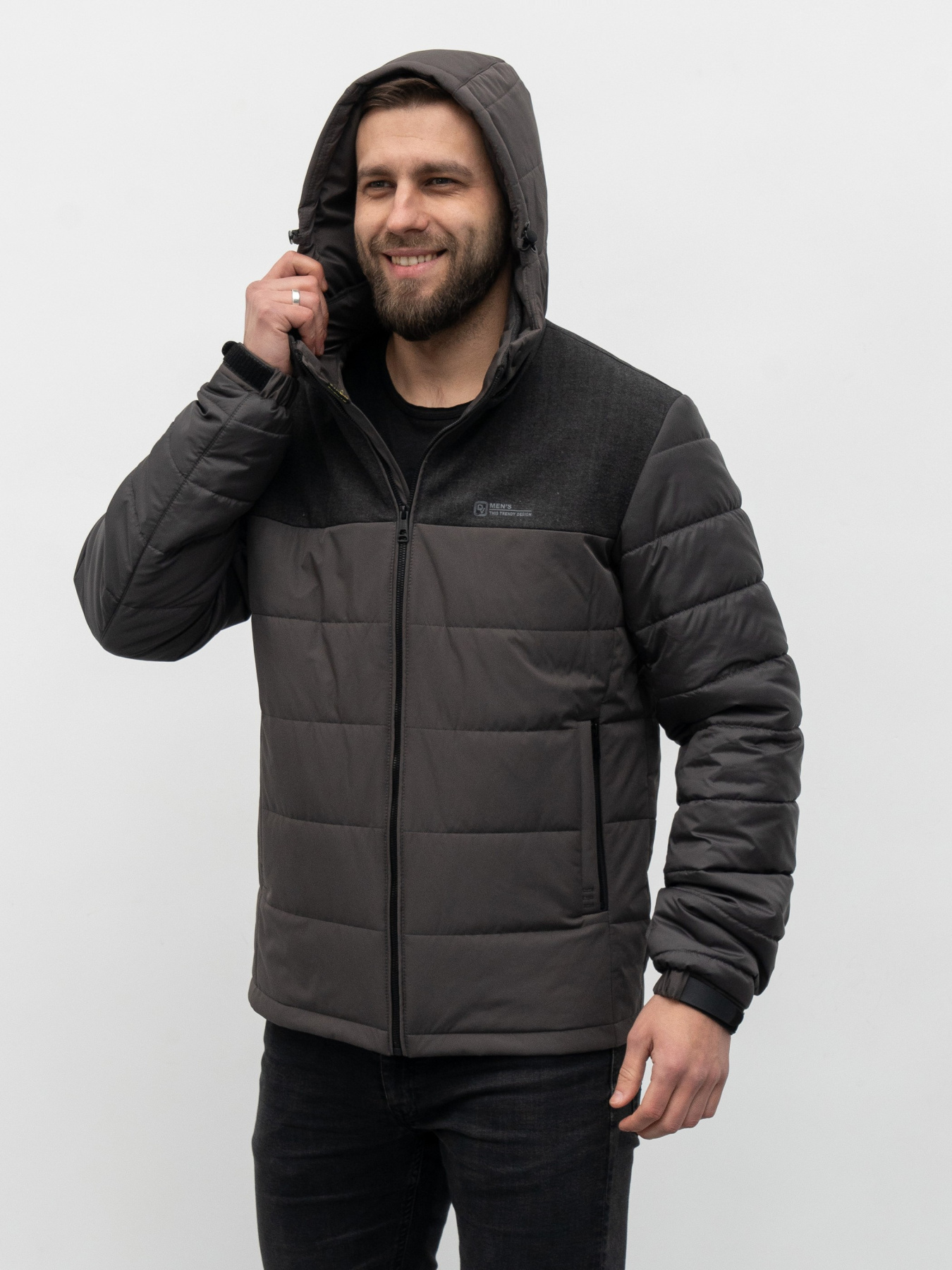 Чоловіча демісезонна куртка модель 109-DVL-GR Фото