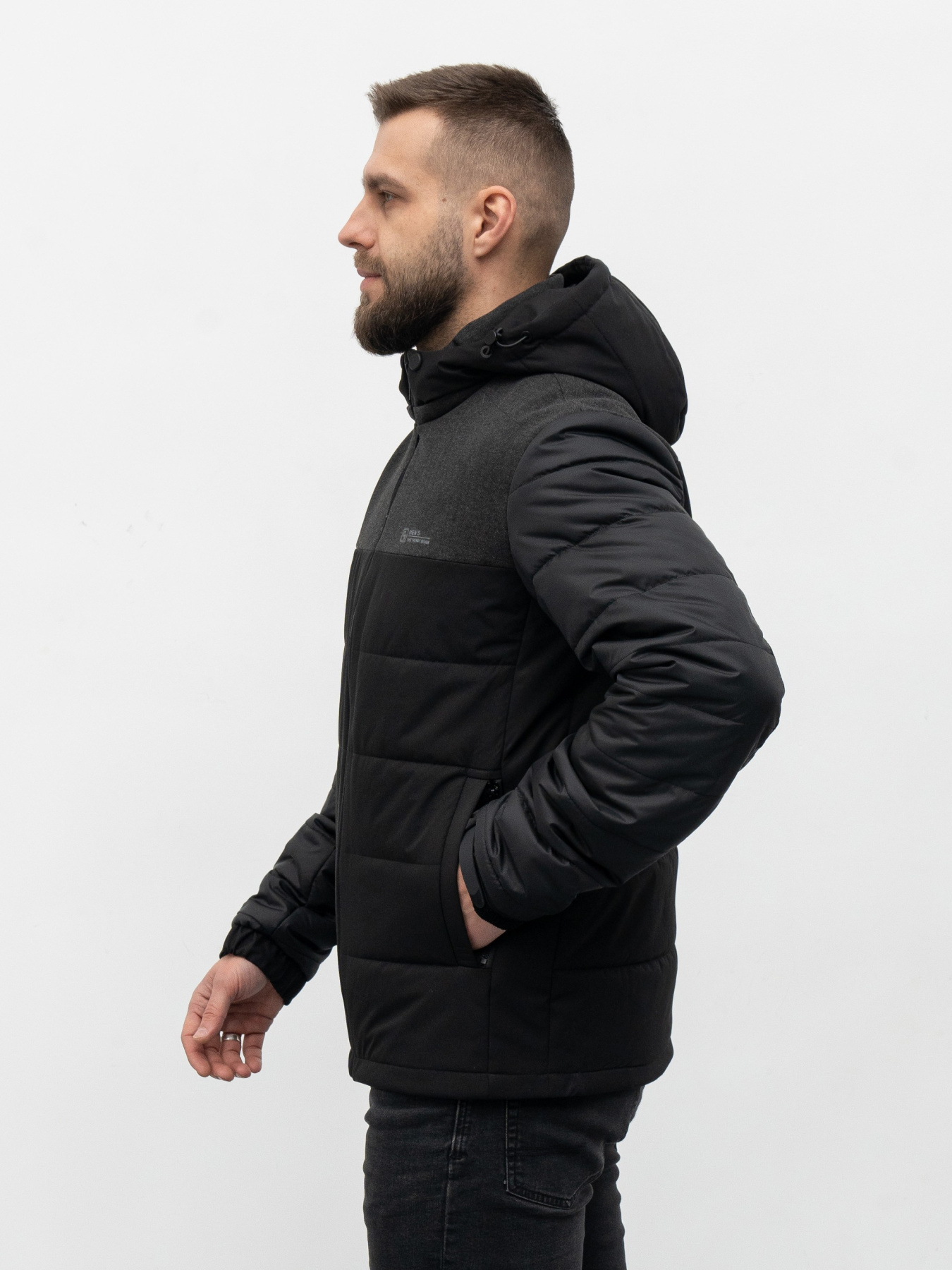 Чоловіча демісезонна куртка модель 109-DVL-BLC Фото