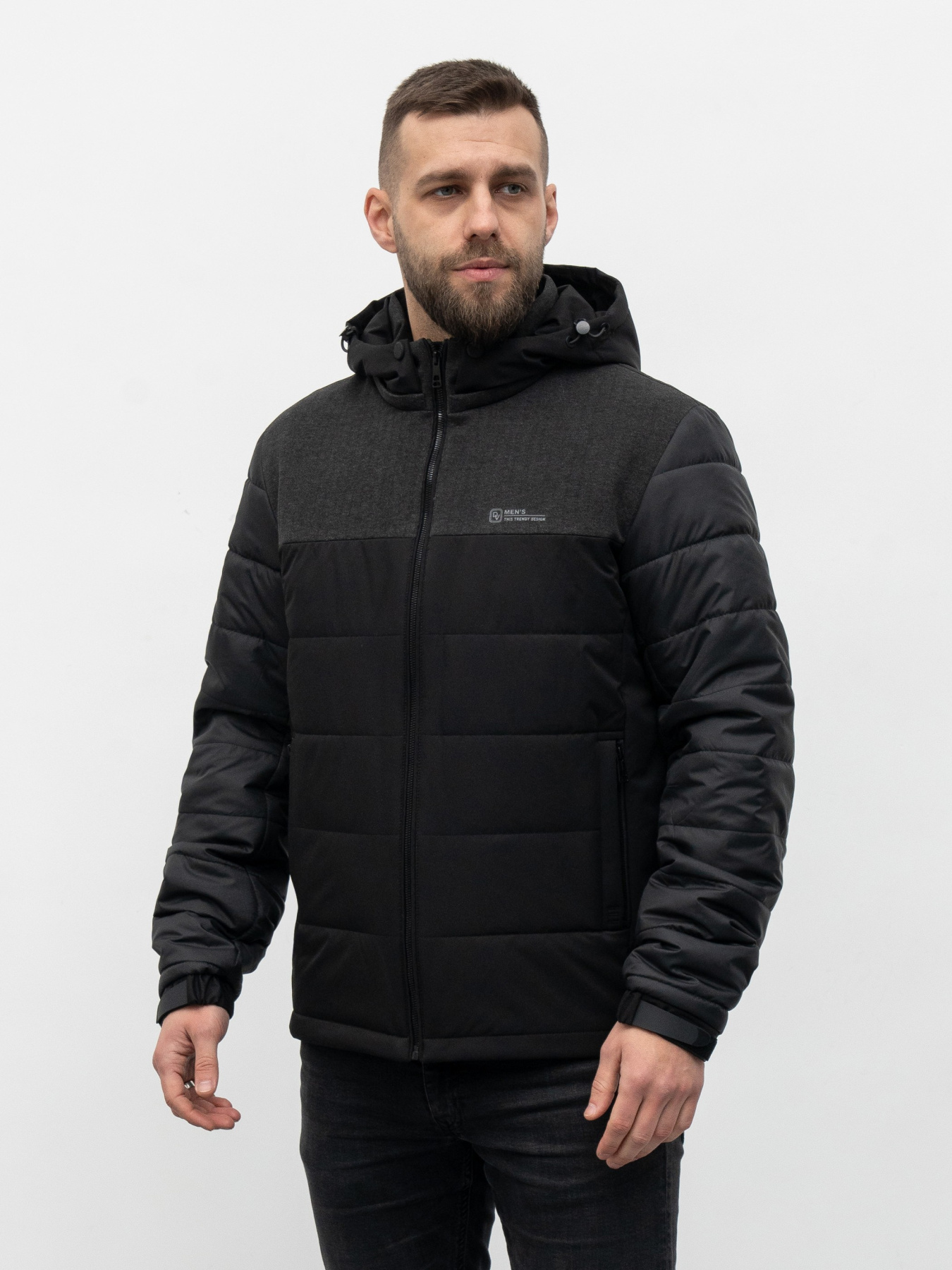 Чоловіча демісезонна куртка модель 109-DVL-BLC Фото