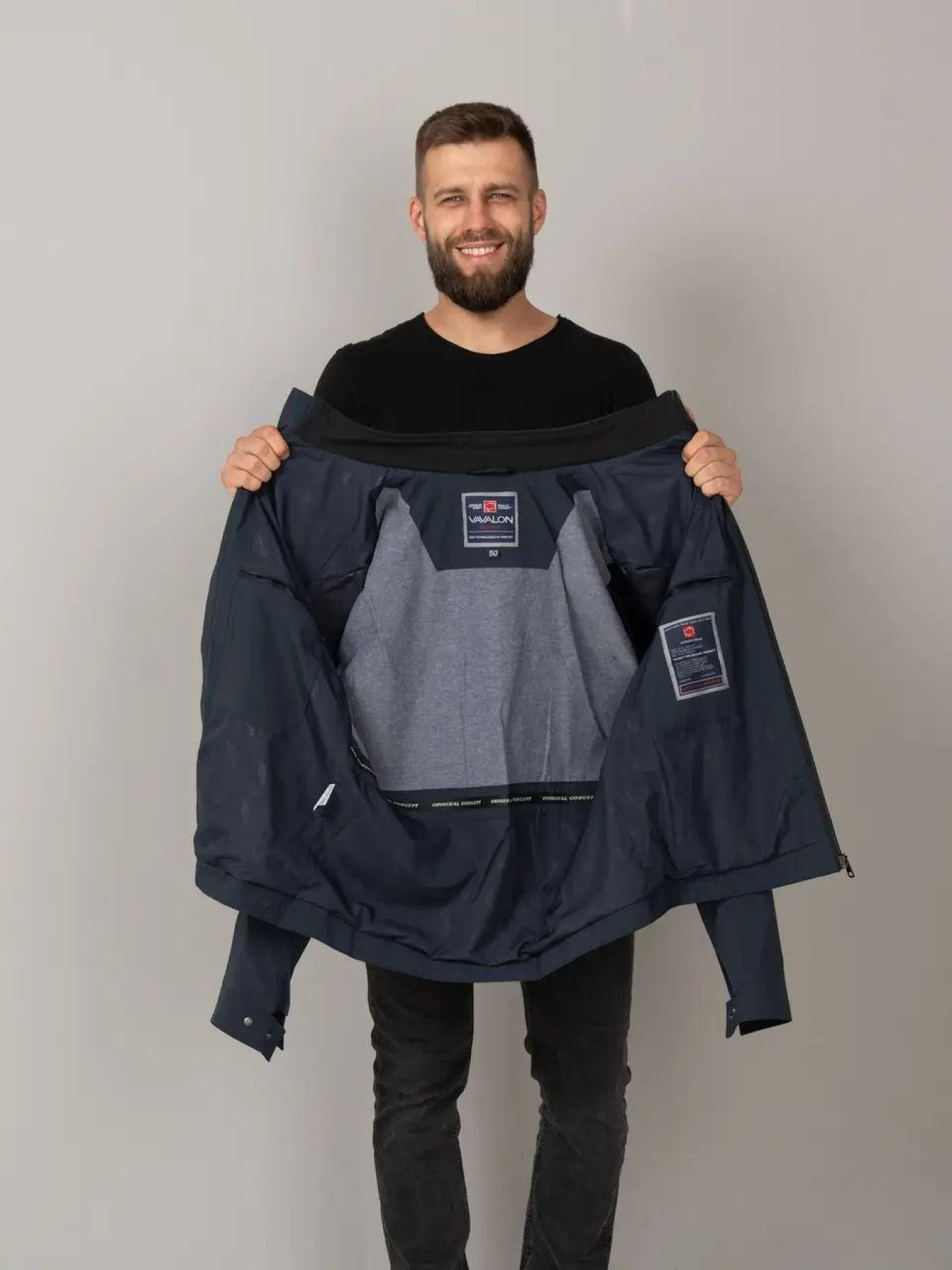 Мужская демисезонная куртка модель 135-VLN-BLU Фото