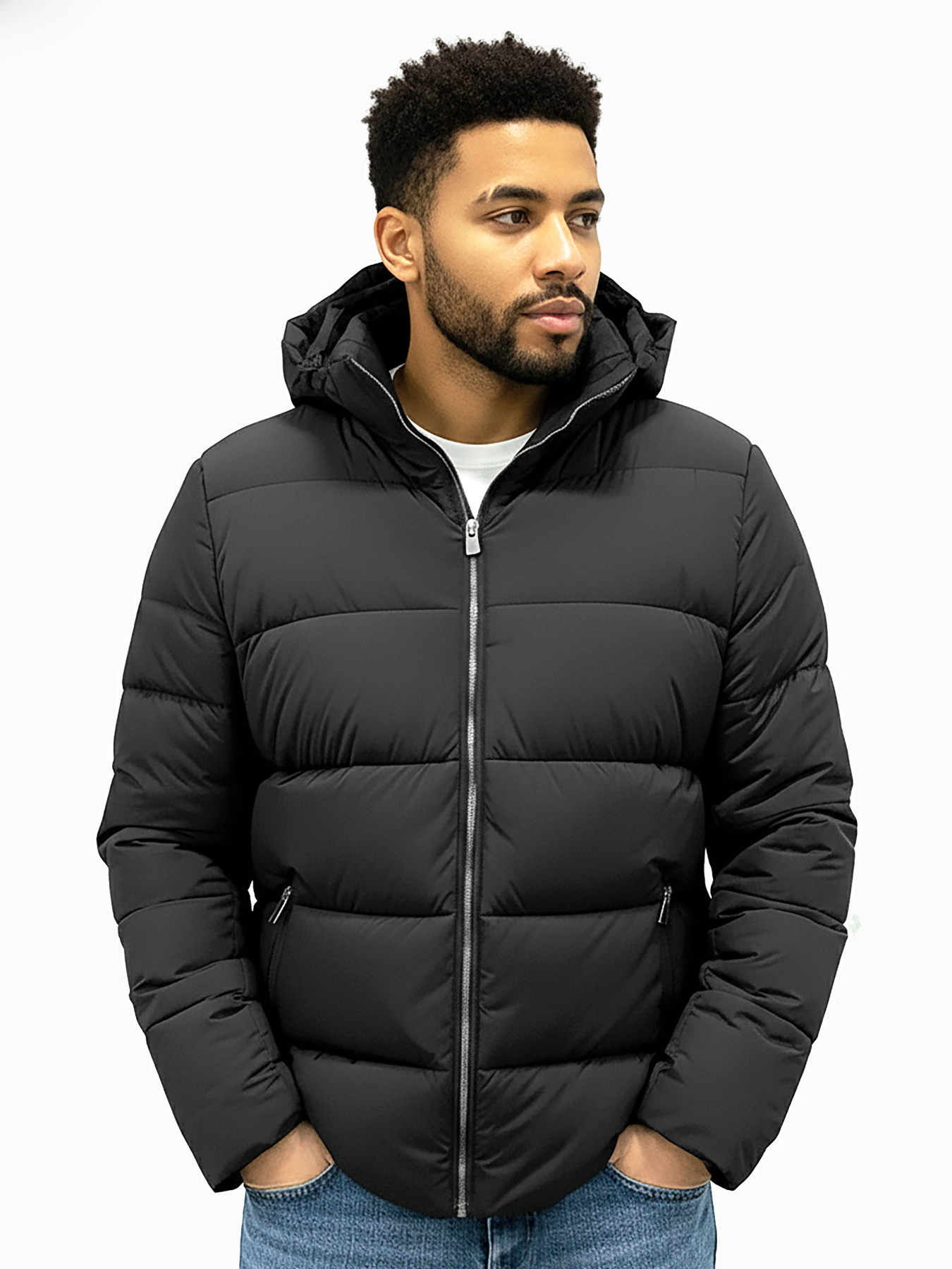 Черная демисезонная куртка AS-126-nordis-black модель AS-126-nordis-black Фото