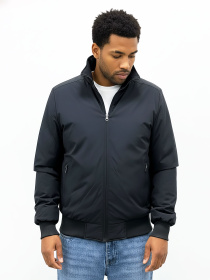 Чоловічий синій бомбер з коміром-стійкою AS-130-campus-navy модель AS-130-campus-navy Фото