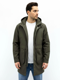 Чоловіча подовжена легка куртка хакі AS-132-lenox-green модель AS-132-lenox-green Фото