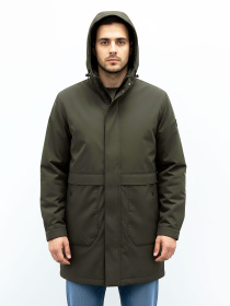 Чоловіча подовжена легка куртка хакі AS-132-lenox-green модель AS-132-lenox-green Фото