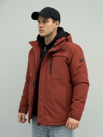 Куртка демісезонна утеплена цегляного кольору SB-23256-arizona-bordo модель SB-23256-arizona-bordo Фото