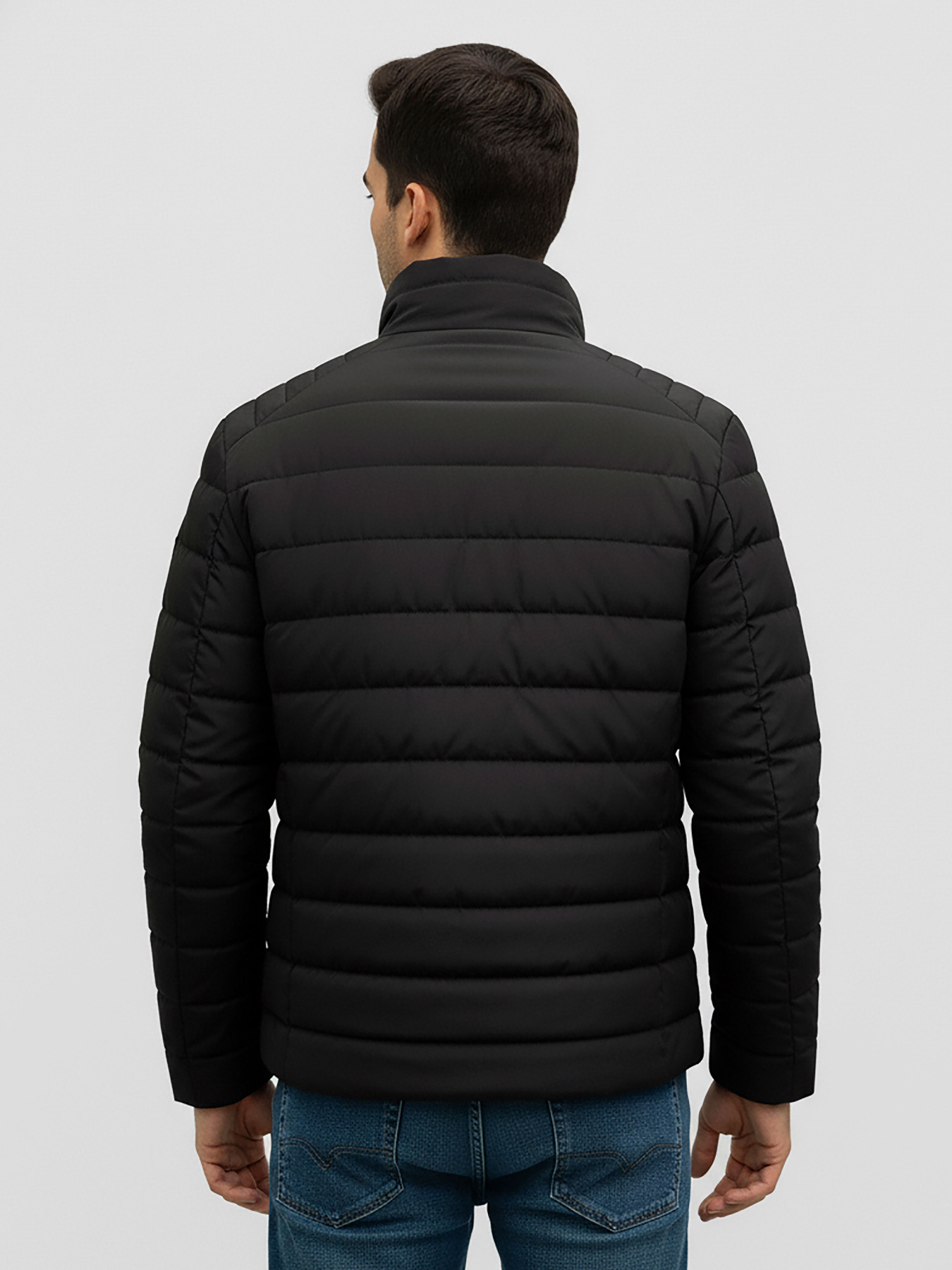 Куртка стеганая короткая черного цвета SB-24258-ducat-black модель SB-24258-ducat-black Фото