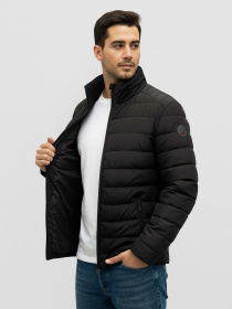 Куртка стеганая короткая черного цвета SB-24258-ducat-black модель SB-24258-ducat-black Фото