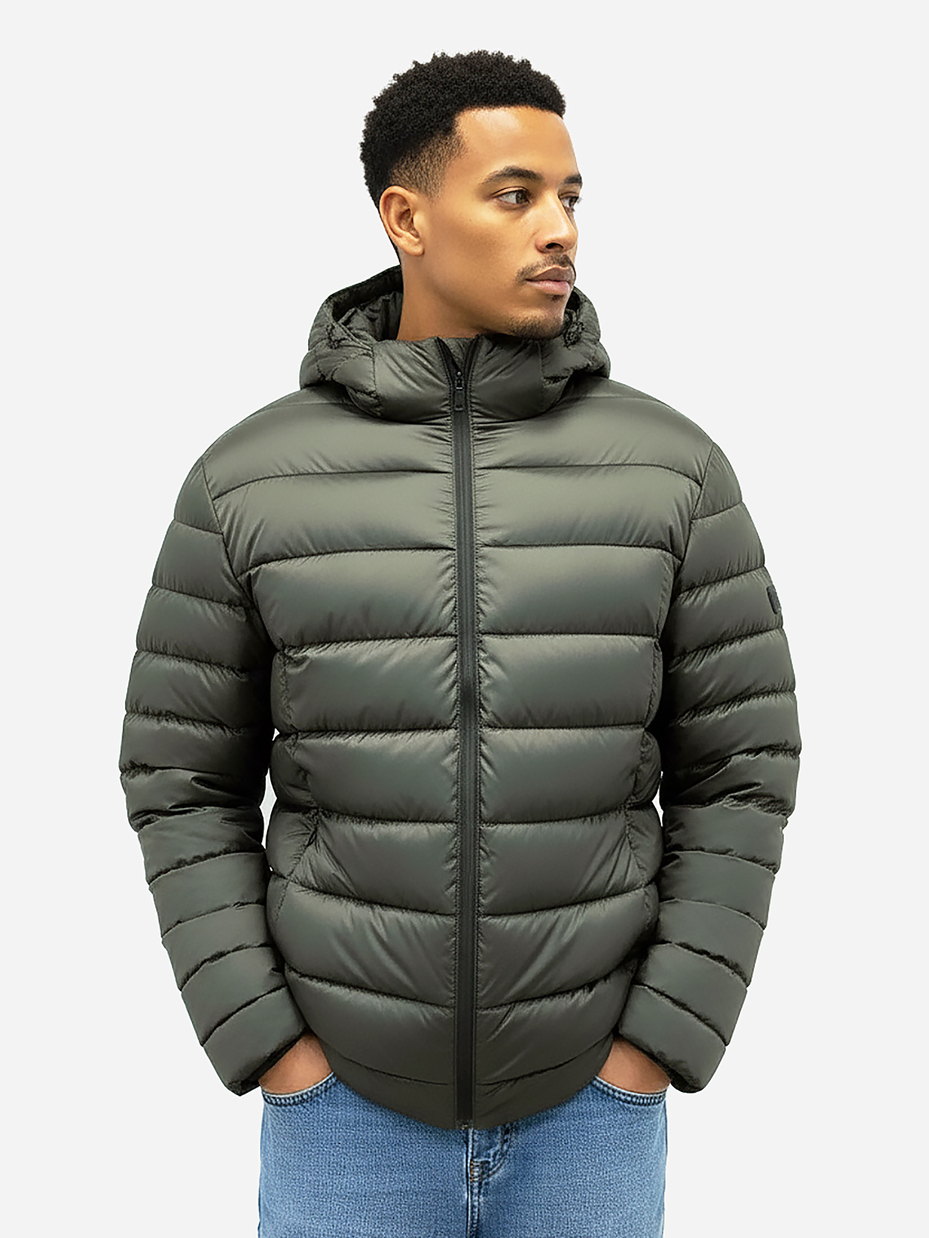 Демісезонна куртка зеленого кольору SB-25176-khaki модель SB-25176-khaki Фото