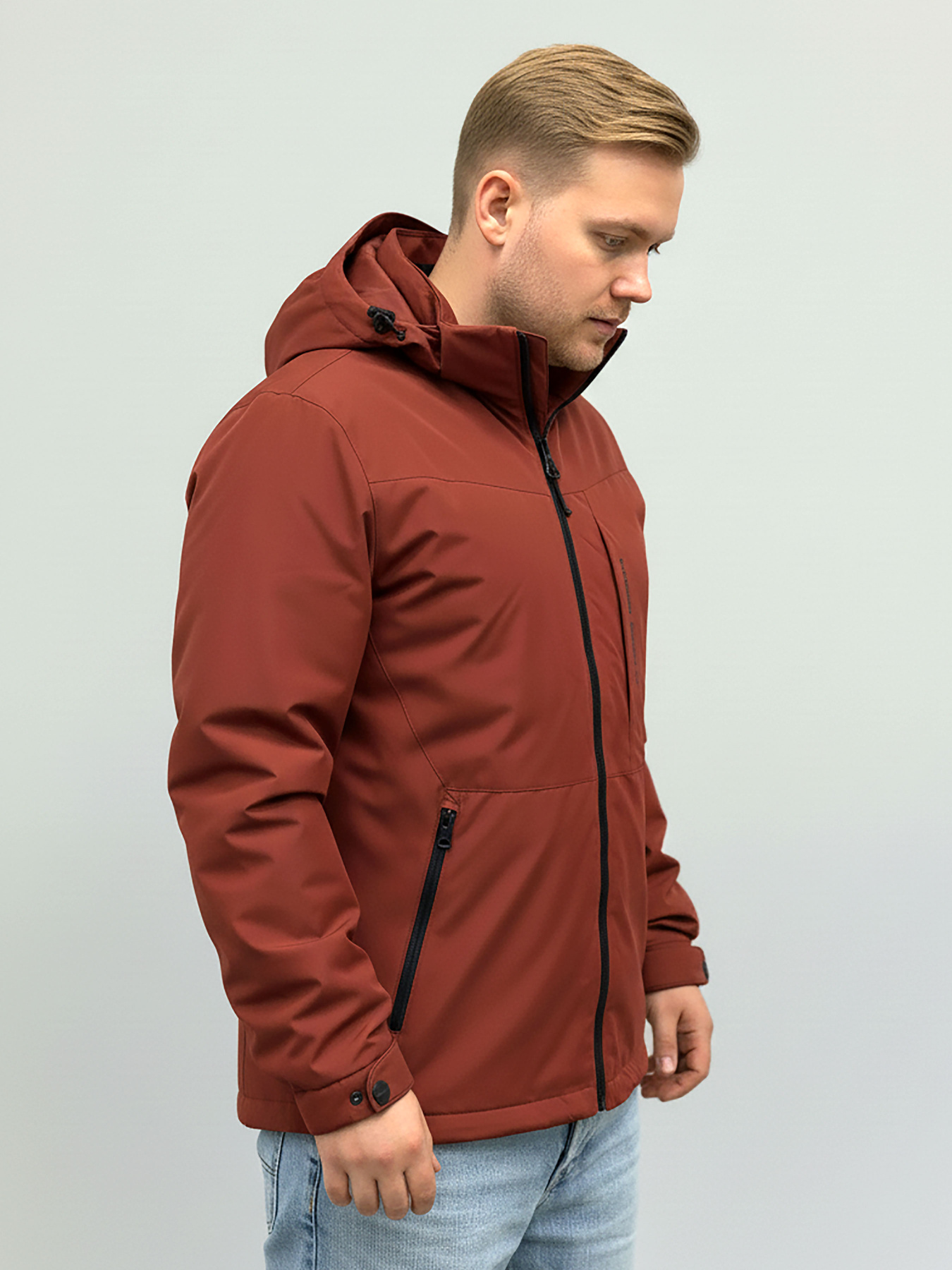 Куртка демисезонная кирпичного цвета SB-25236-oskar-bordo модель SB-25236-oskar-bordo Фото