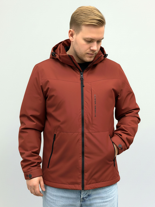 Куртка демисезонная кирпичного цвета SB-25236-oskar-bordo модель SB-25236-oskar-bordo Фото