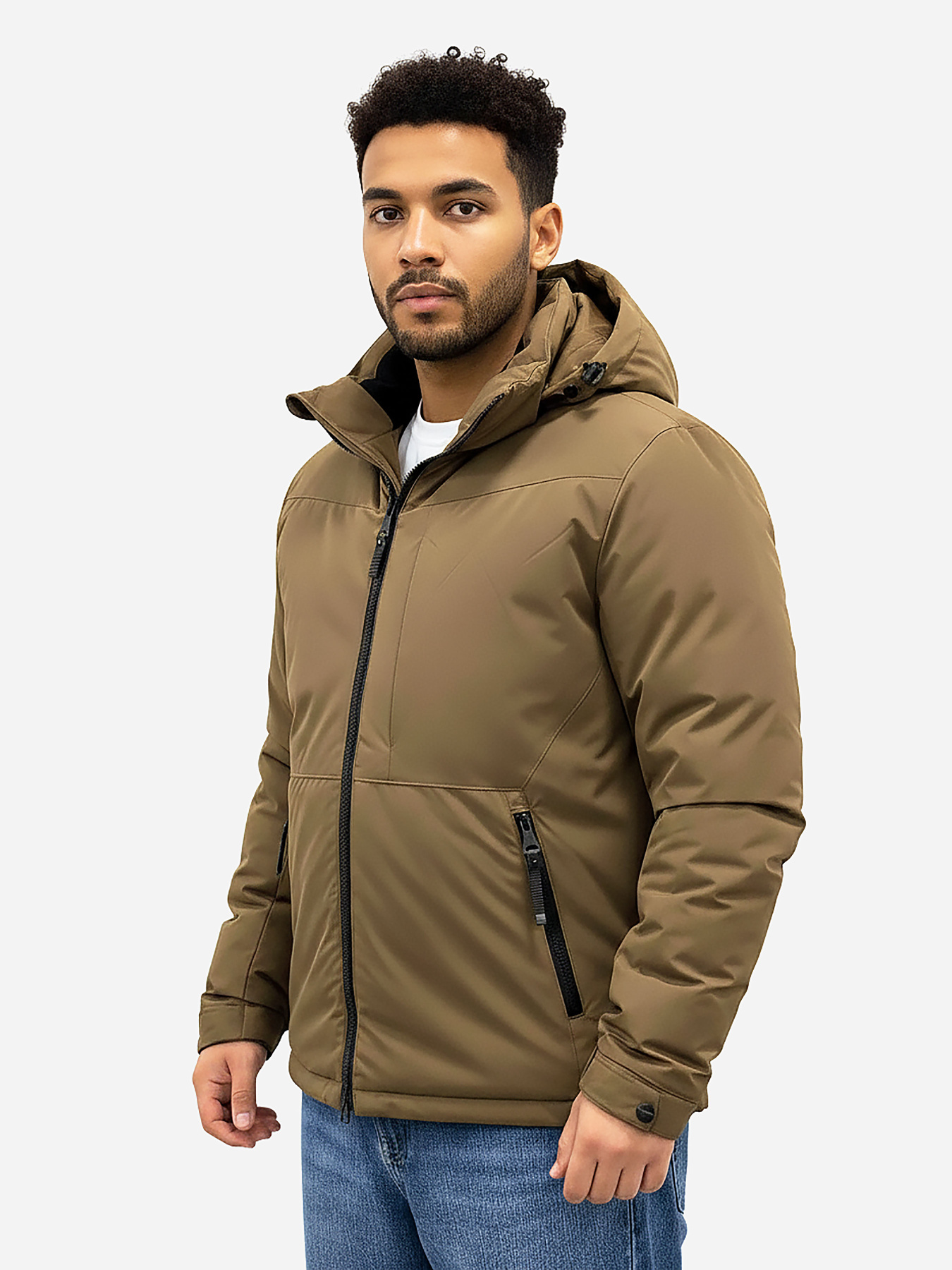 Чоловіча зимова куртка коричневого кольору SB-25266-brown-kava модель SB-25266-brown-kava Фото