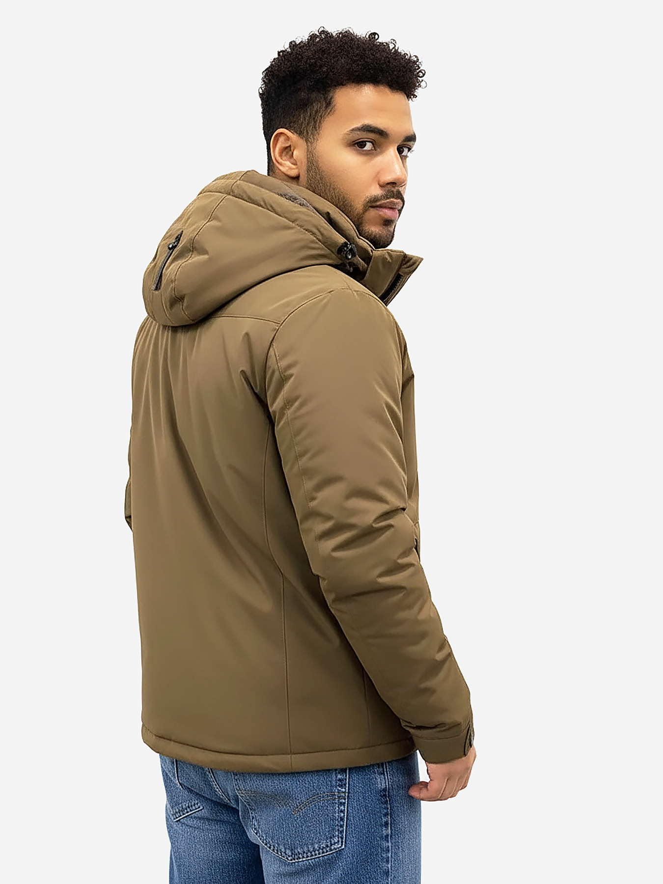 Чоловіча зимова куртка коричневого кольору SB-25266-brown-kava модель SB-25266-brown-kava Фото