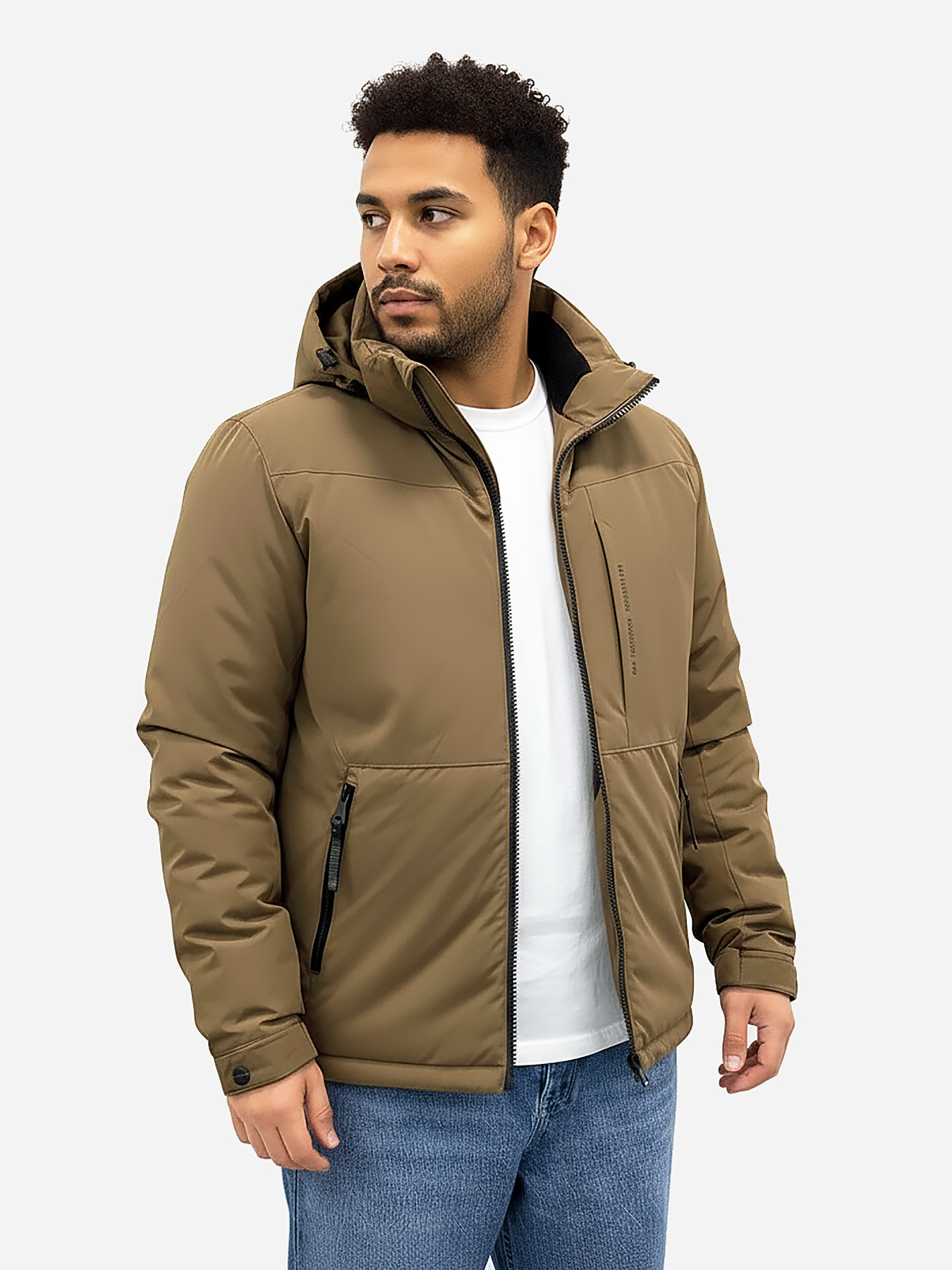 Чоловіча зимова куртка коричневого кольору SB-25266-brown-kava модель SB-25266-brown-kava Фото