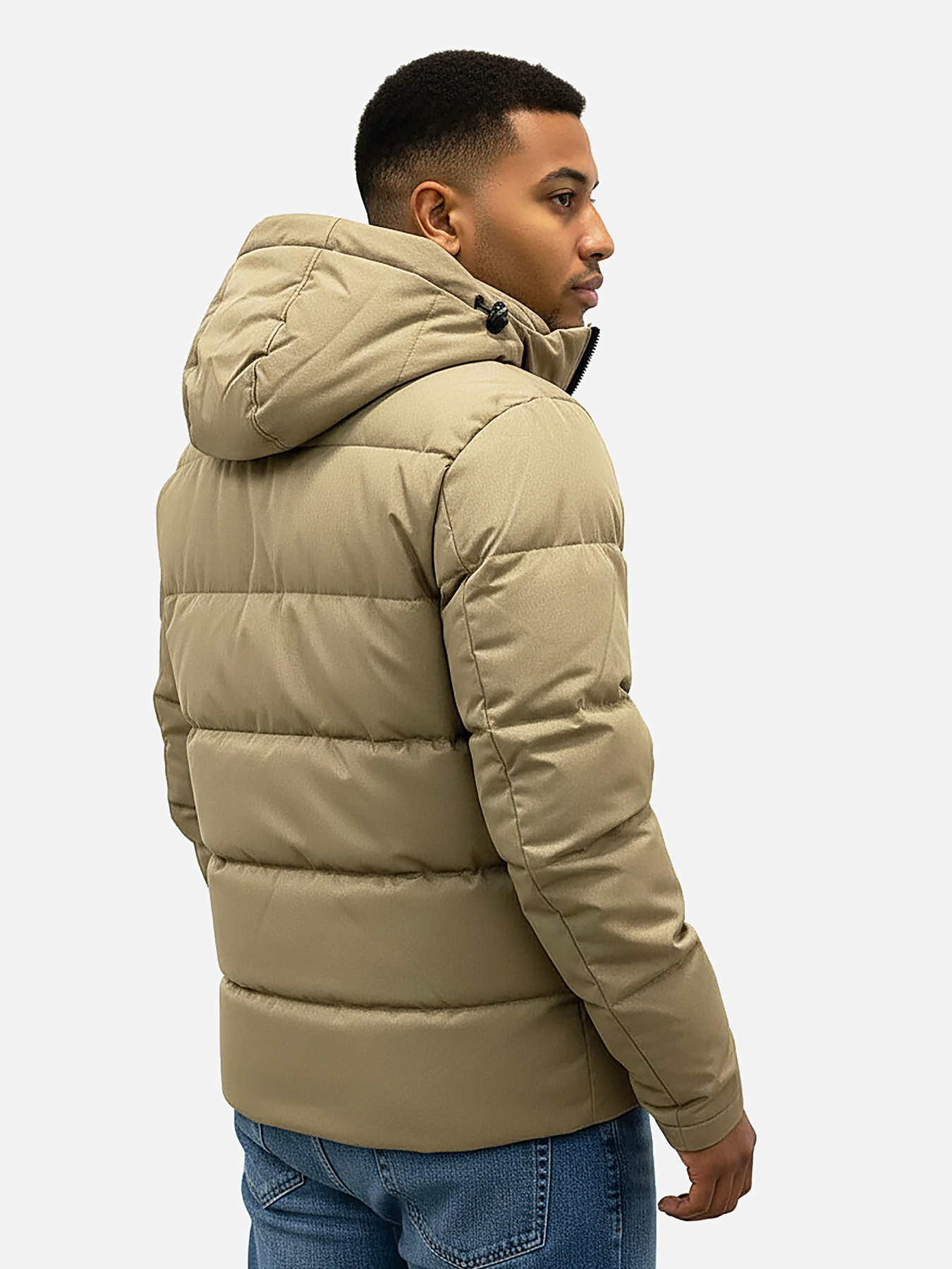 Утепленная куртка бежевого цвета SB-25270-beige-gold модель SB-25270-beige-gold Фото