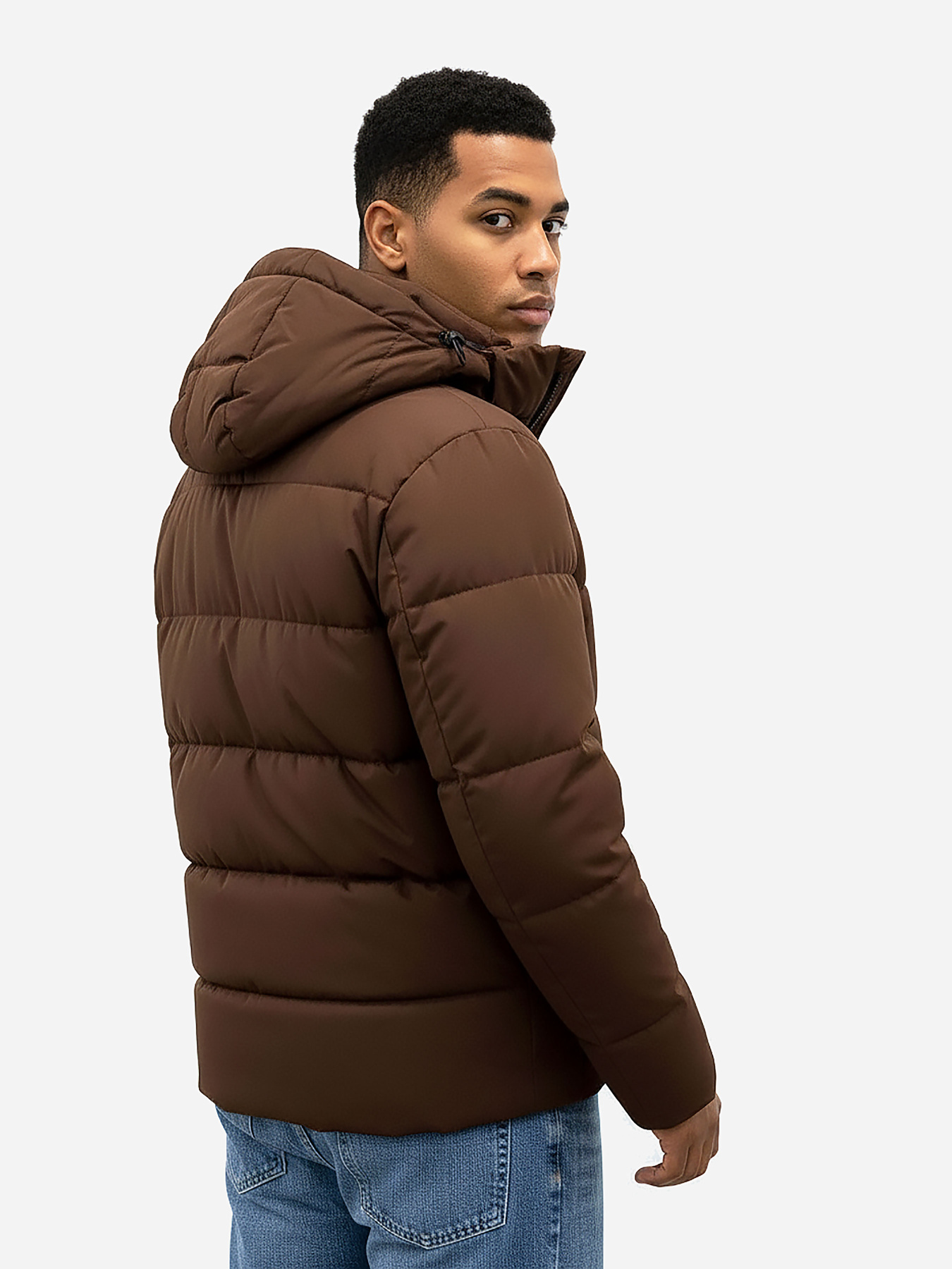 Мужская куртка коричневая утепленная SB-25270-brown-chocolate модель SB-25270-brown-chocolate Фото