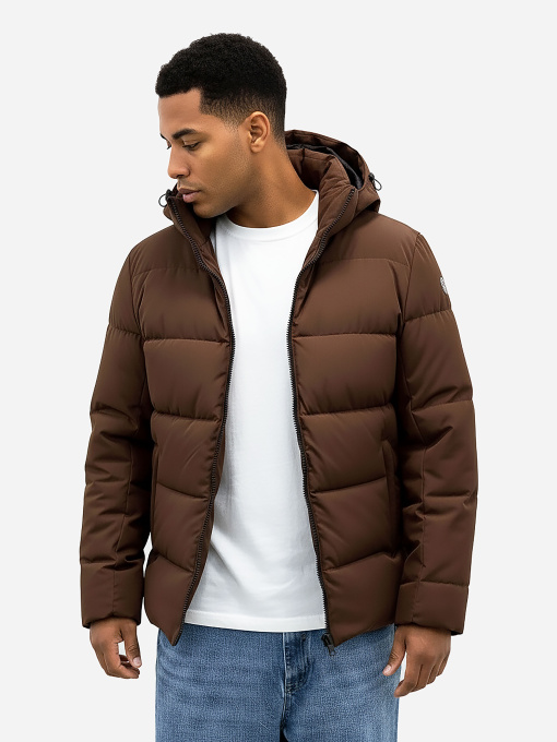 Мужская куртка коричневая утепленная SB-25270-brown-chocolate модель SB-25270-brown-chocolate Фото