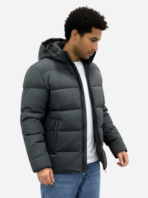 Куртка утеплена з капюшоном темно-сіра SB-25270-dark-grey модель SB-25270-dark-grey Куртка утеплена з капюшоном темно-сіра SB-25270-dark-grey модель SB-25270-dark-grey Фото