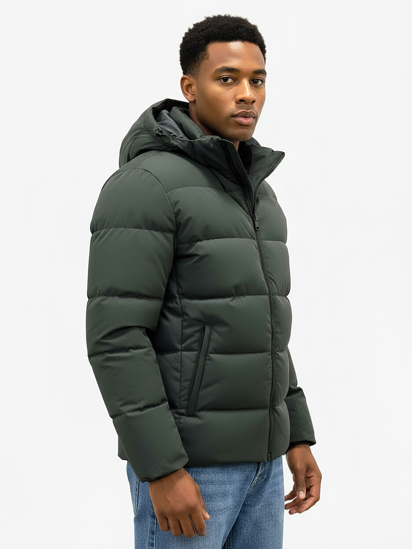 Куртка утепленная зеленого цвета SB-25270-khaki модель SB-25270-khaki Фото