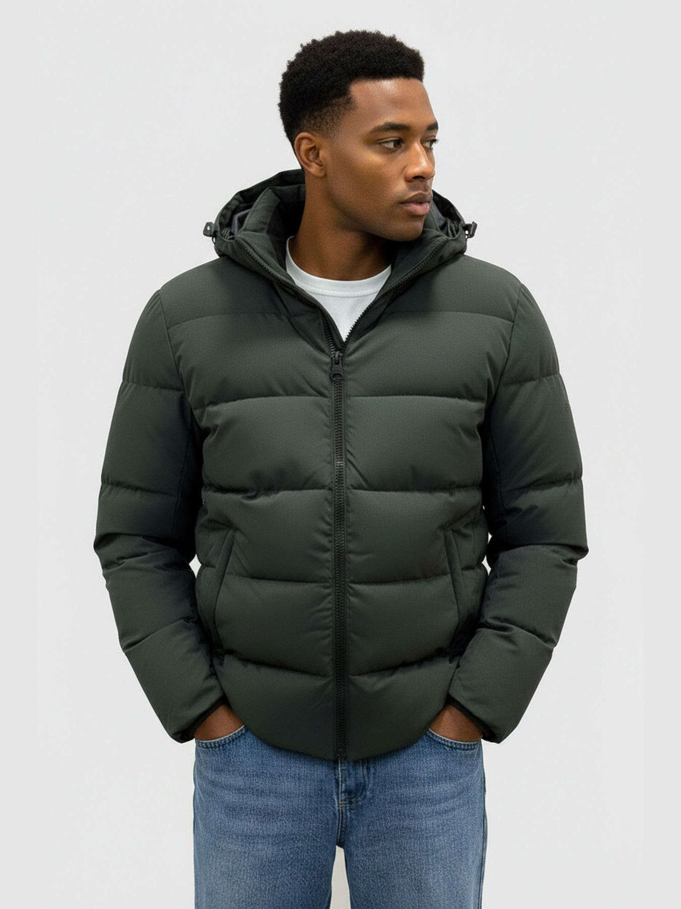 Куртка утепленная зеленого цвета SB-25270-khaki модель SB-25270-khaki Фото