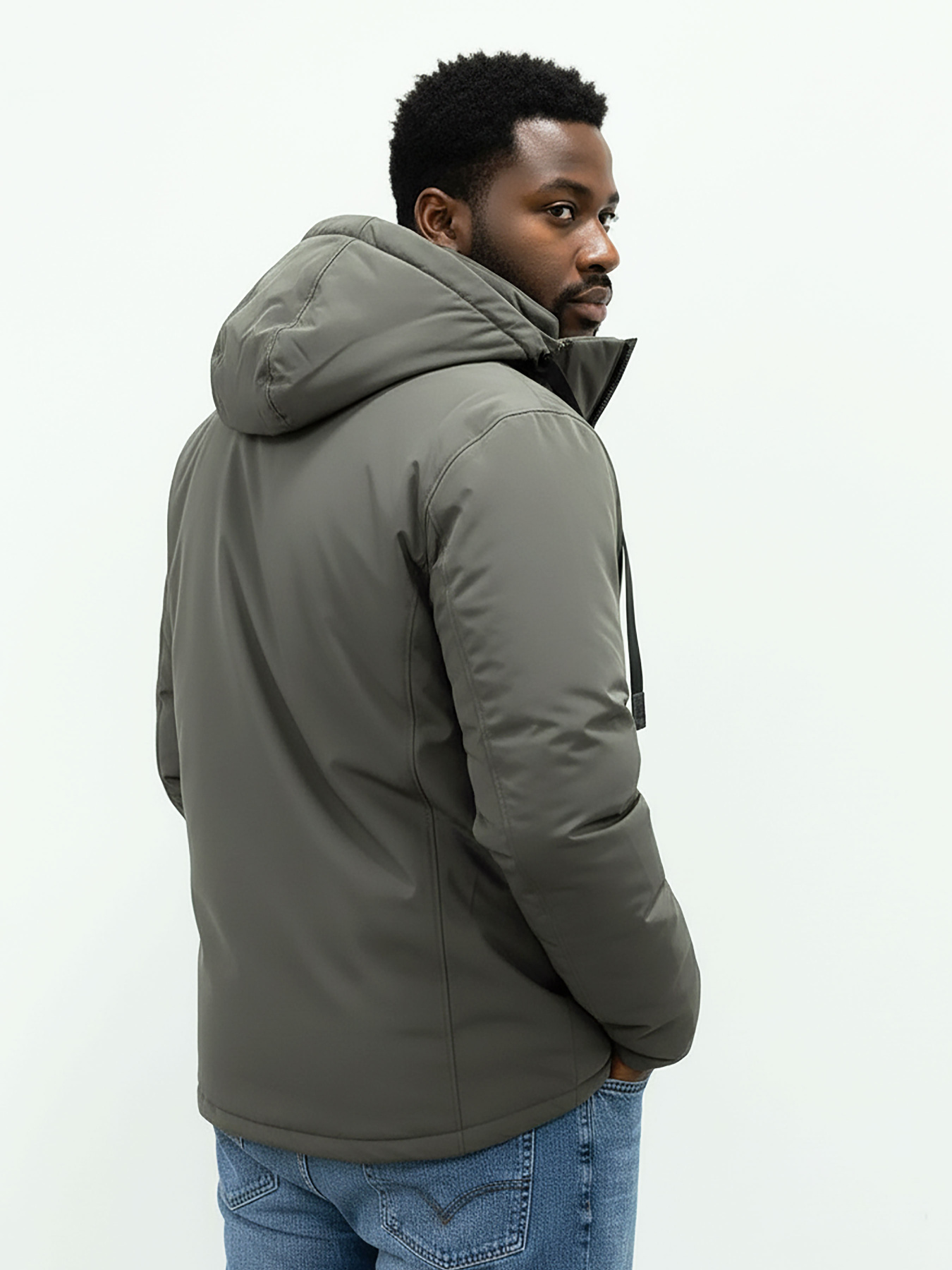 Зимова чоловіча куртка зеленого кольору SB-25272-olive модель SB-25272-olive Фото