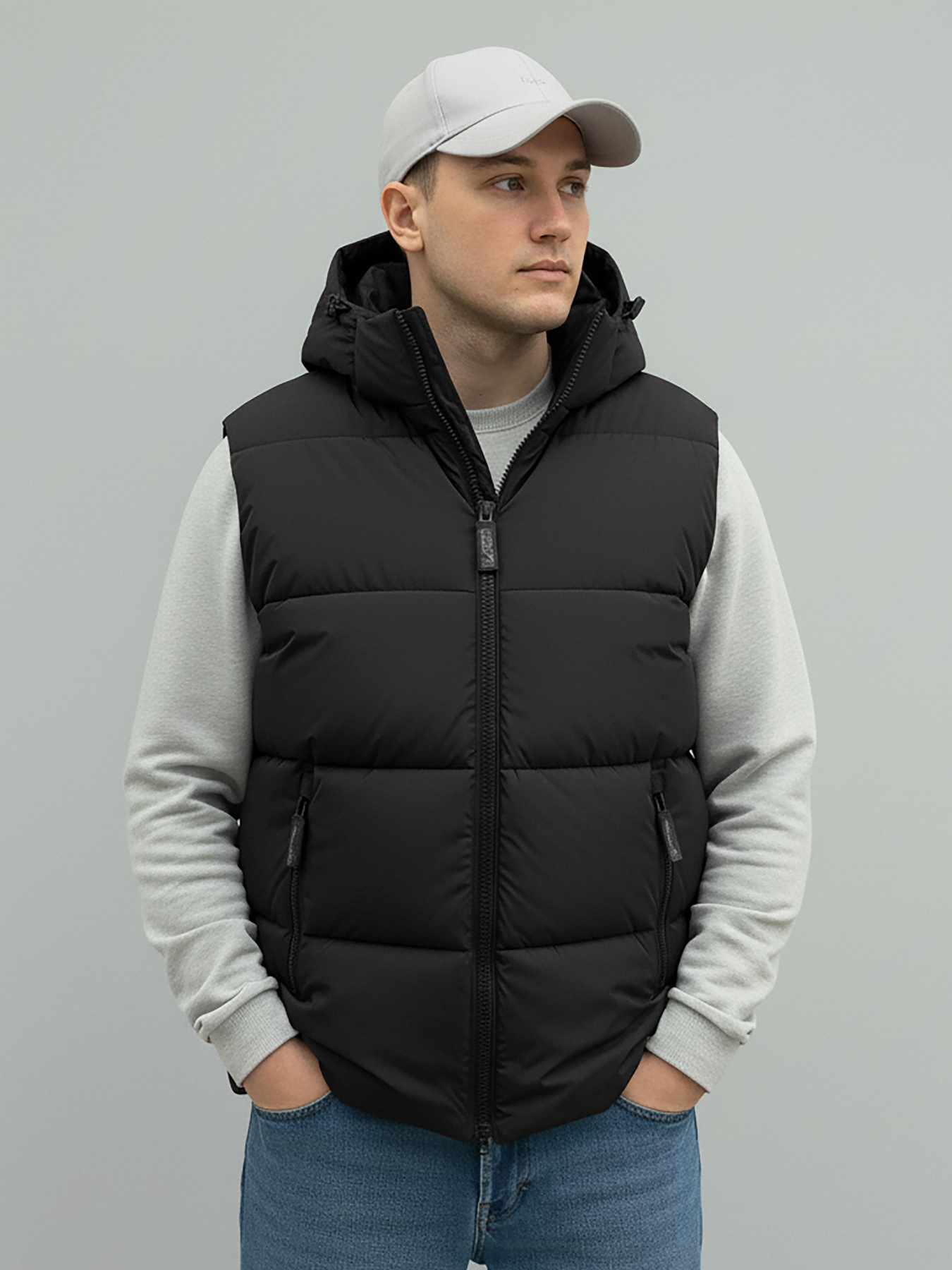 Утеплений жилет Sun's House модель SB-25280-r-west-black Фото