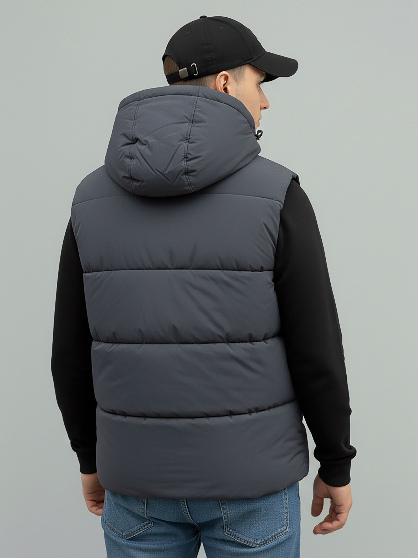 Утепленный жилет Sun's House модель SB-25280-r-west-dark-grey Фото