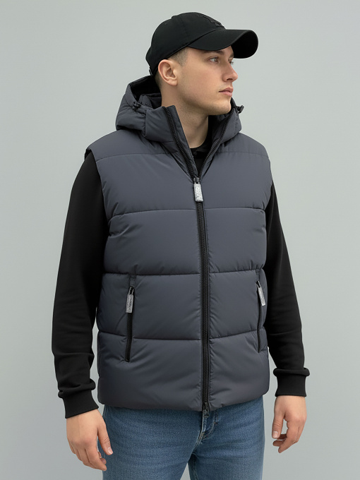 Утепленный жилет Sun's House модель SB-25280-r-west-dark-grey Фото