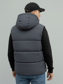 Утепленный жилет Sun's House модель SB-25280-r-west-dark-grey Утепленный жилет Sun's House модель SB-25280-r-west-dark-grey Фото