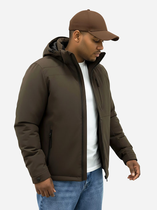 Коричневая зимняя мужская куртка SB-25296-brown модель SB-25296-brown Коричневая зимняя мужская куртка SB-25296-brown модель SB-25296-brown Фото