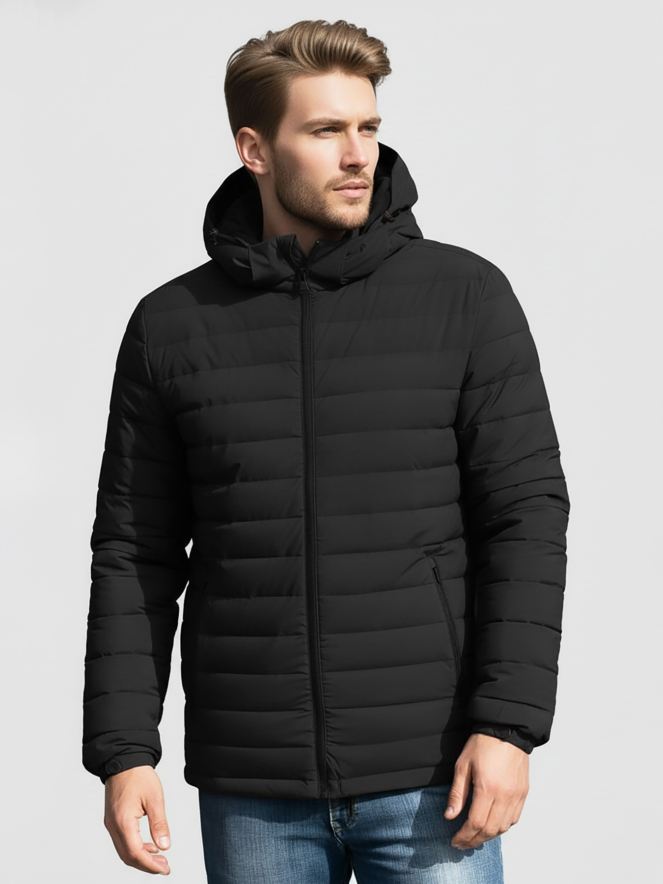 Куртка чорна демісезонна SB-26217-atlantic-black модель SB-26217-atlantic-black Фото