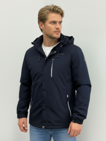 Вітровка темно-синя чоловіча з капюшоном SB-ZF-50058-dark-blue модель SB-ZF-50058-dark-blue Фото