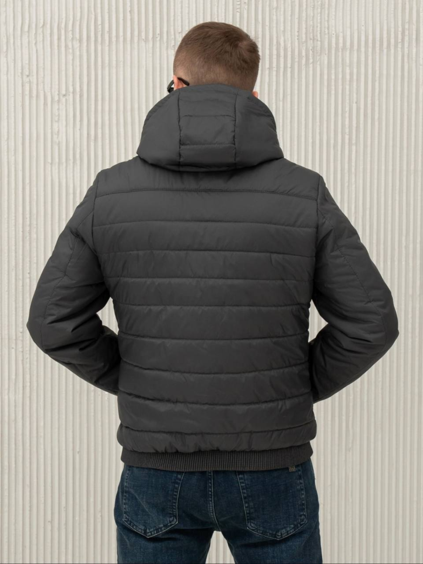 Мужская демисезонная куртка модель 35-1-CKF-GR Фото