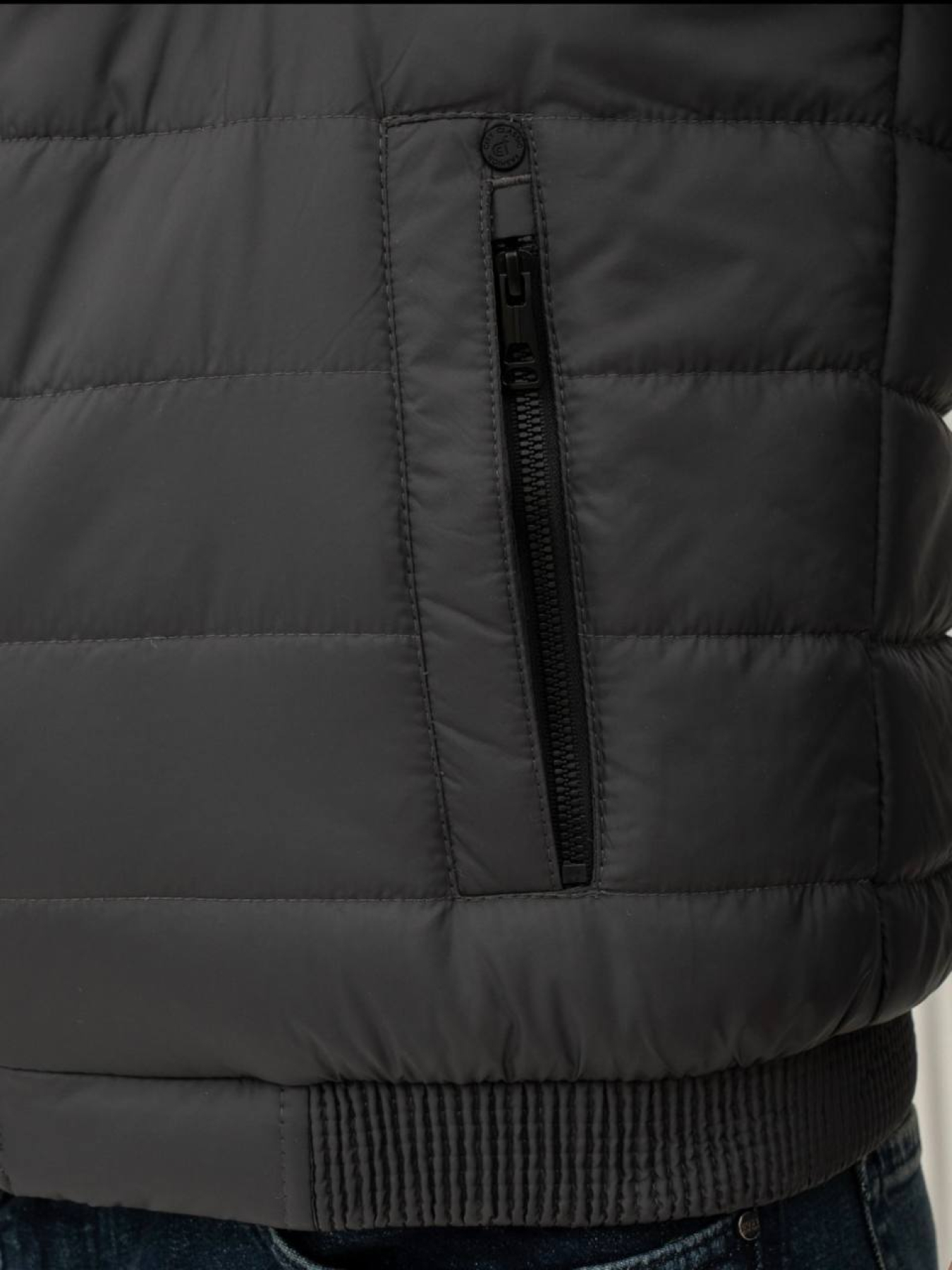 Демисезонная куртка City Fashion Classic модель 35-1-CKF-GR Фото