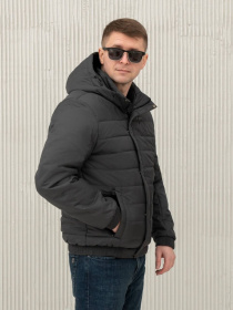 Демісезонна куртка City Fashion Classic модель 35-1-CKF-GR Фото