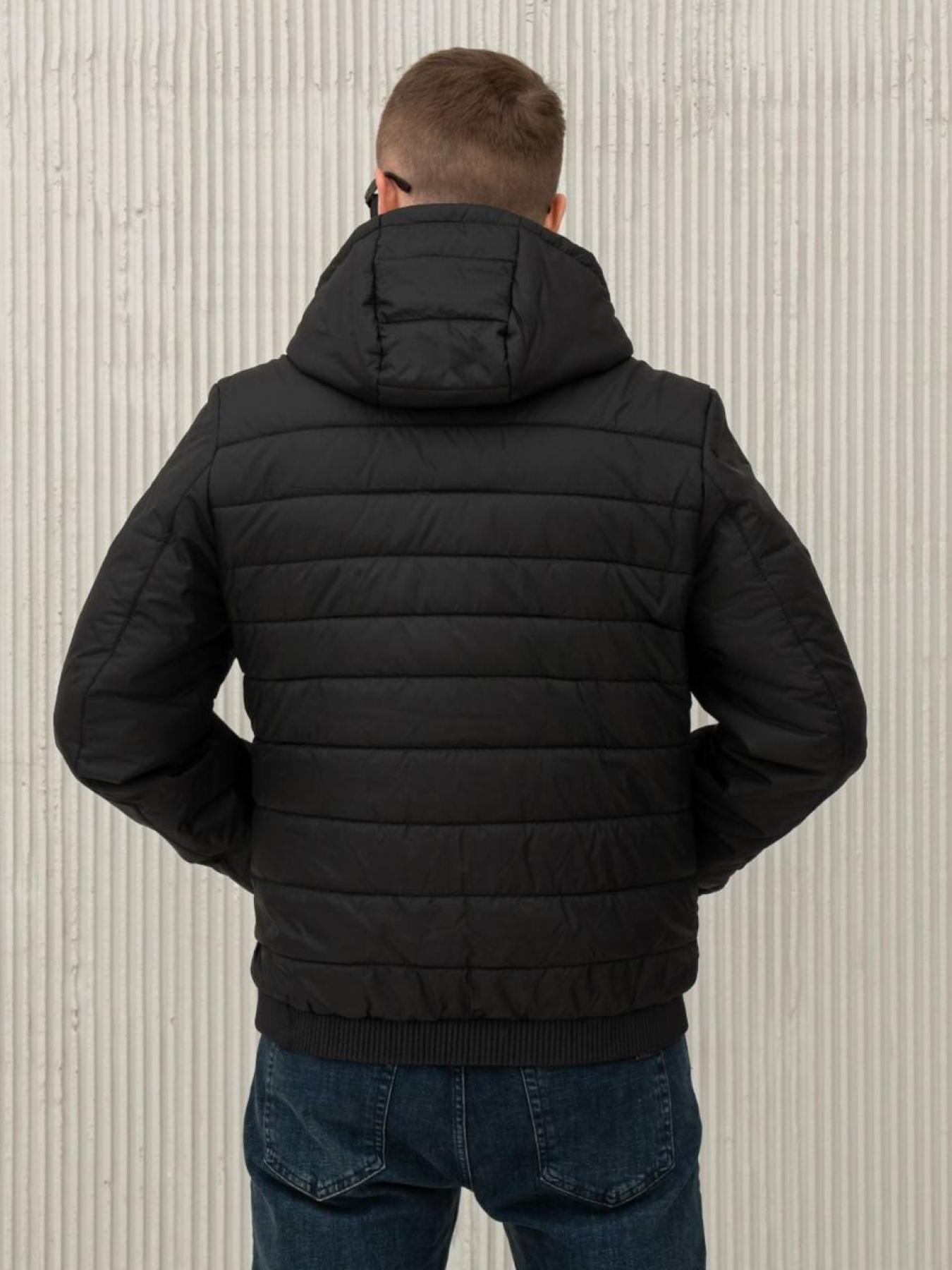 Демісезонна куртка City Fashion Classic модель 35-1-CKF-BLCK Фото