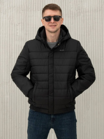 Демісезонна куртка City Fashion Classic модель 35-1-CKF-BLCK Фото