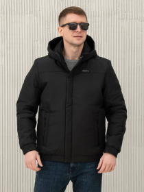 Чоловіча куртка демісезонна модель 35-2-CKF-BLCK Фото