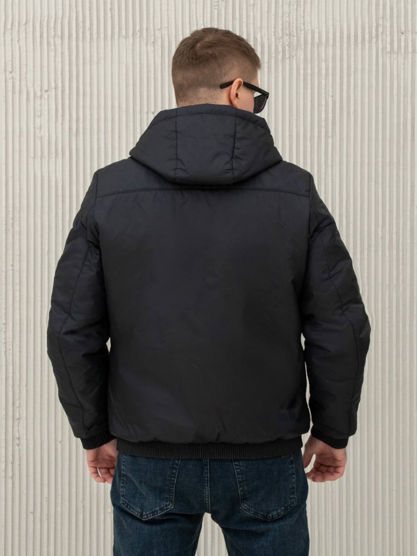 Мужская куртка демисезонная модель 35-2-CKF-BLUE Фото