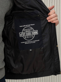 Демісезонна куртка City Fashion Classic модель 35-2-CKF-BLUE Фото