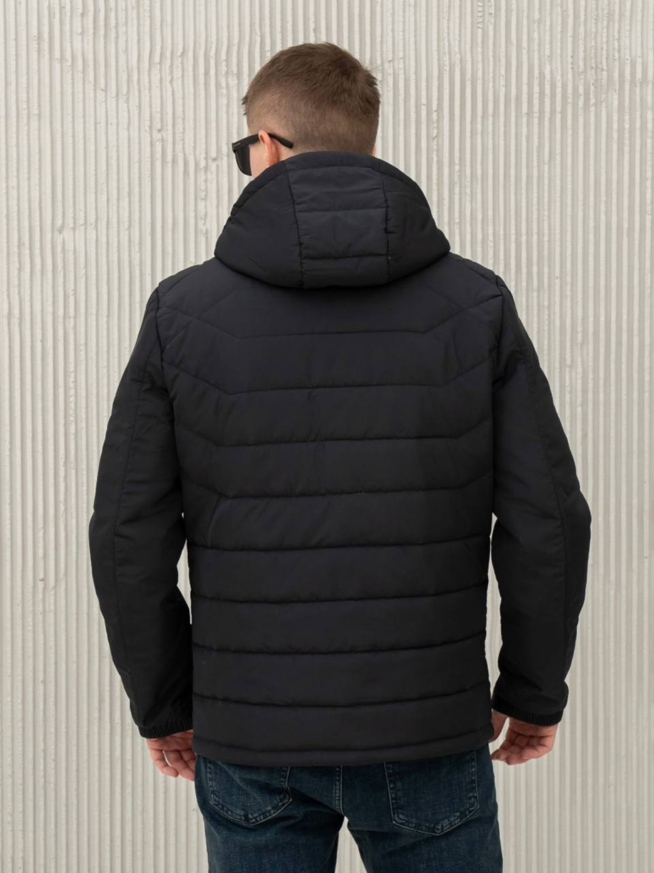 Демісезонна куртка City Fashion Classic модель 67-1-CKF-BLUE Фото