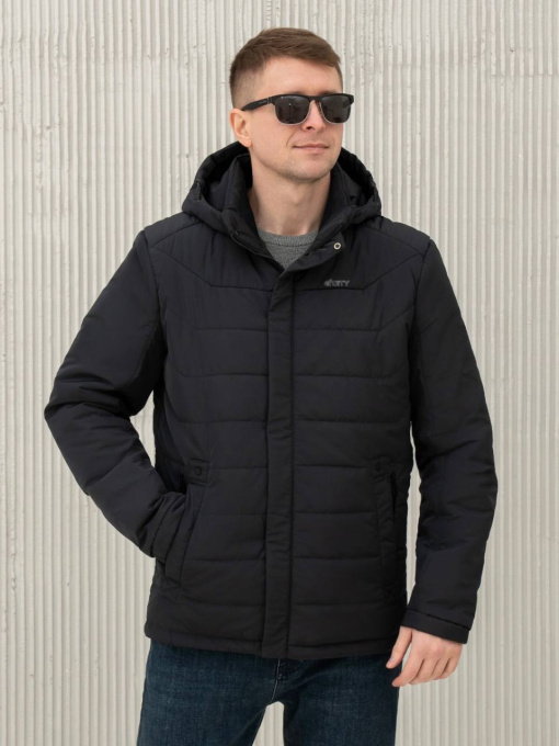 Демісезонна куртка City Fashion Classic модель 67-1-CKF-BLUE Фото