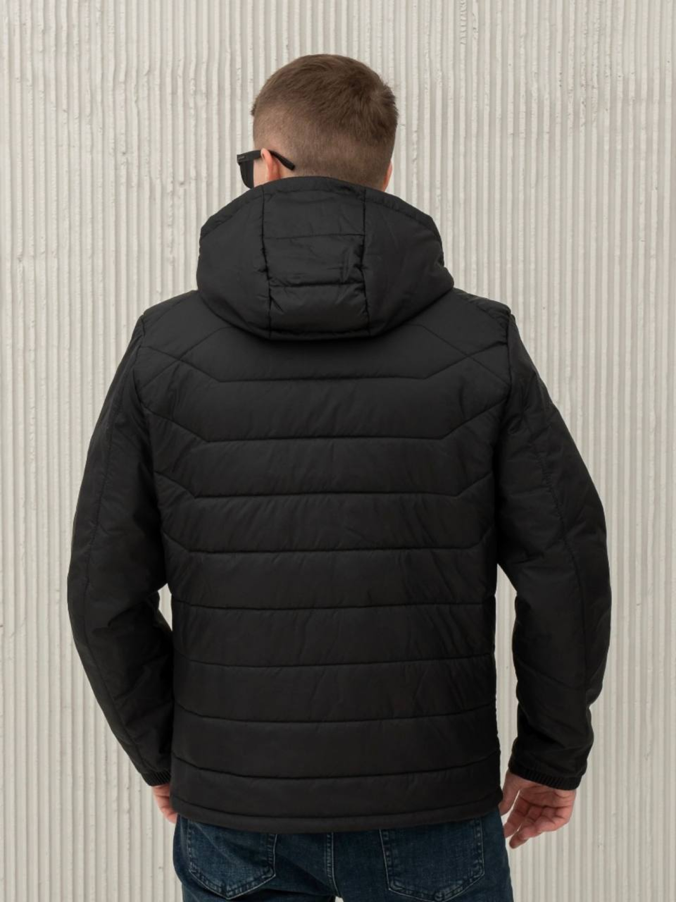 Демісезонна куртка City Fashion Classic модель 67-1-CKF-BLCK Фото