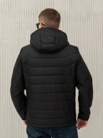 Демісезонна куртка City Fashion Classic модель 67-1-CKF-BLCK Фото