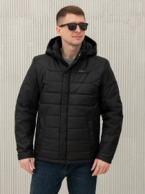 Демісезонна куртка City Fashion Classic модель 67-1-CKF-BLCK Фото