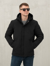 Демисезонная куртка City Fashion Classic модель 67-2-CKF-BLCK Фото