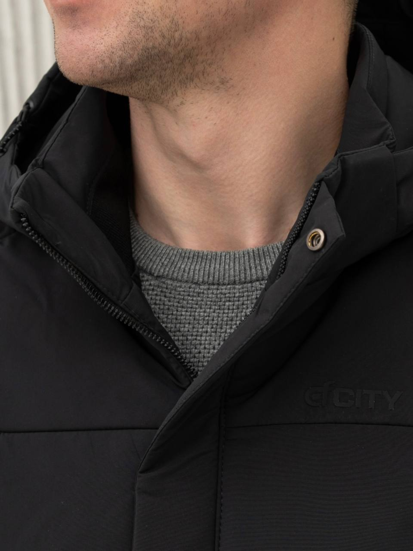 Демисезонная куртка City Fashion Classic модель 67-2-CKF-DARK_GR Фото