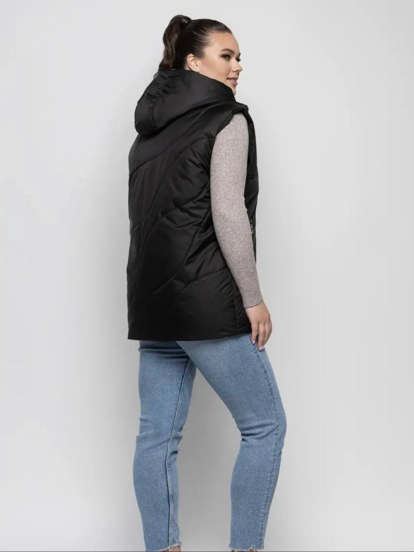 Жіночий жилет демісезонний модель LR-7-BLCK Фото